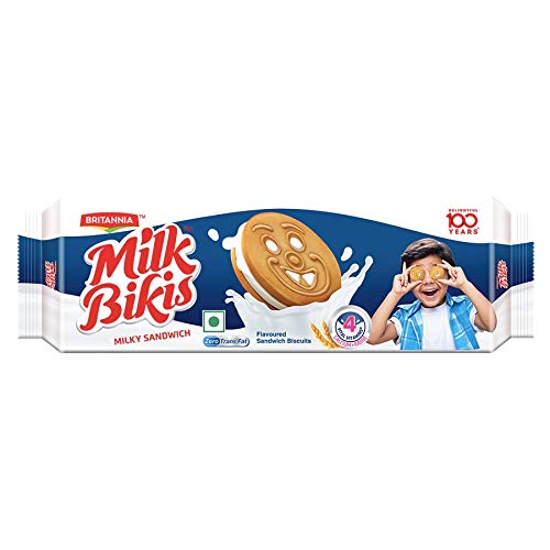 Britannia Milk Bikis Milky Sandwitch Biscuits