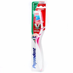 Pepsodent Vclean Tooth Brush Medium-1nos