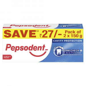 Pepsodent Germicheck  Cavity Protection Toothpaste 2x150g