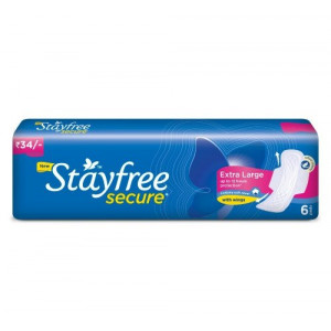 Stayfree Secure Cottony Soft Sanitary Napkins XL