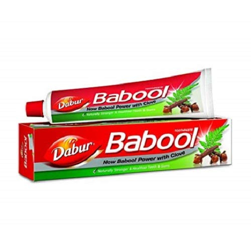 Dabur Babool Toothpaste (Free Brush) -175g
