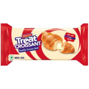 Britannia Treat Croissant Vanilla Creme Roll-45g