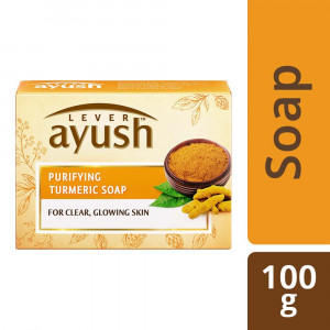Lever Ayush Purifying Turmeric Soap-100g