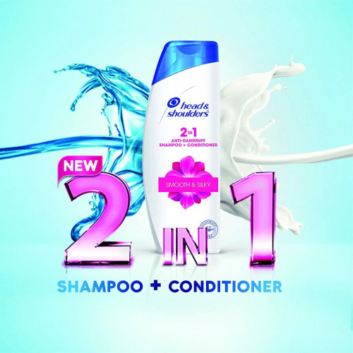 Head and Shoulders Smooth and Silky  2-in-1 Shampoo + Conditioner