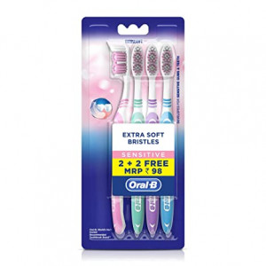 Oral-B Ultrathin Bristles Tips Sensitive Extra Soft Toothbrush-1Piece(2N)