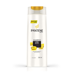 Pantene Long Black Shampoo 340ml