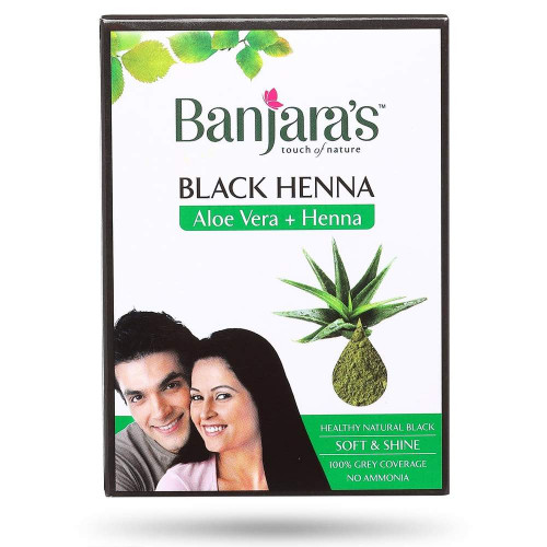 Banjara's Black Henna Aloe Vera Powder