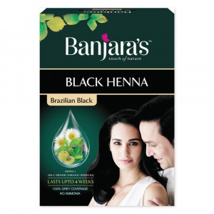 Banjara's Black Henna Brazilian Black 6x9g