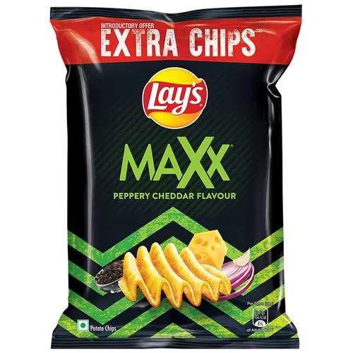 Lays Maxx Potato Chips Peppery Cheddar