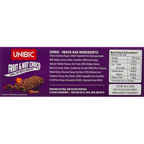 Unibic Snack Bar Fruit & Nut Choco