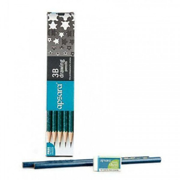 Apsara Premium Scholar Kit & Apsara Assorted Drawing Pencils, HB, B, 2B,  2B, 4B, 6B - Pack of 6 : Amazon.in: Car & Motorbike