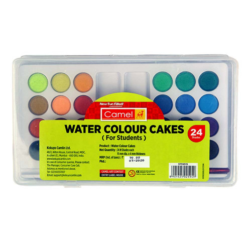 Camel Water Colour Cakes -24 shades