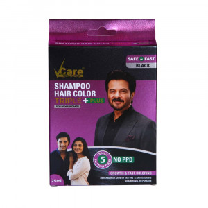 Vcare Shampoo Hair Color Black